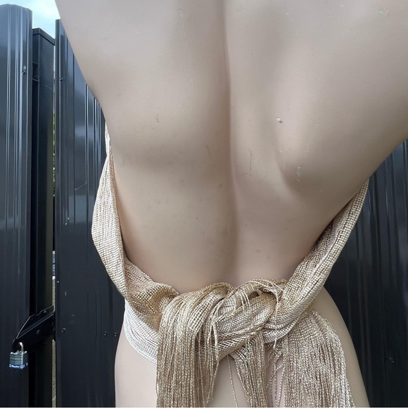 Gold Halter Top - Picture 7 of 15